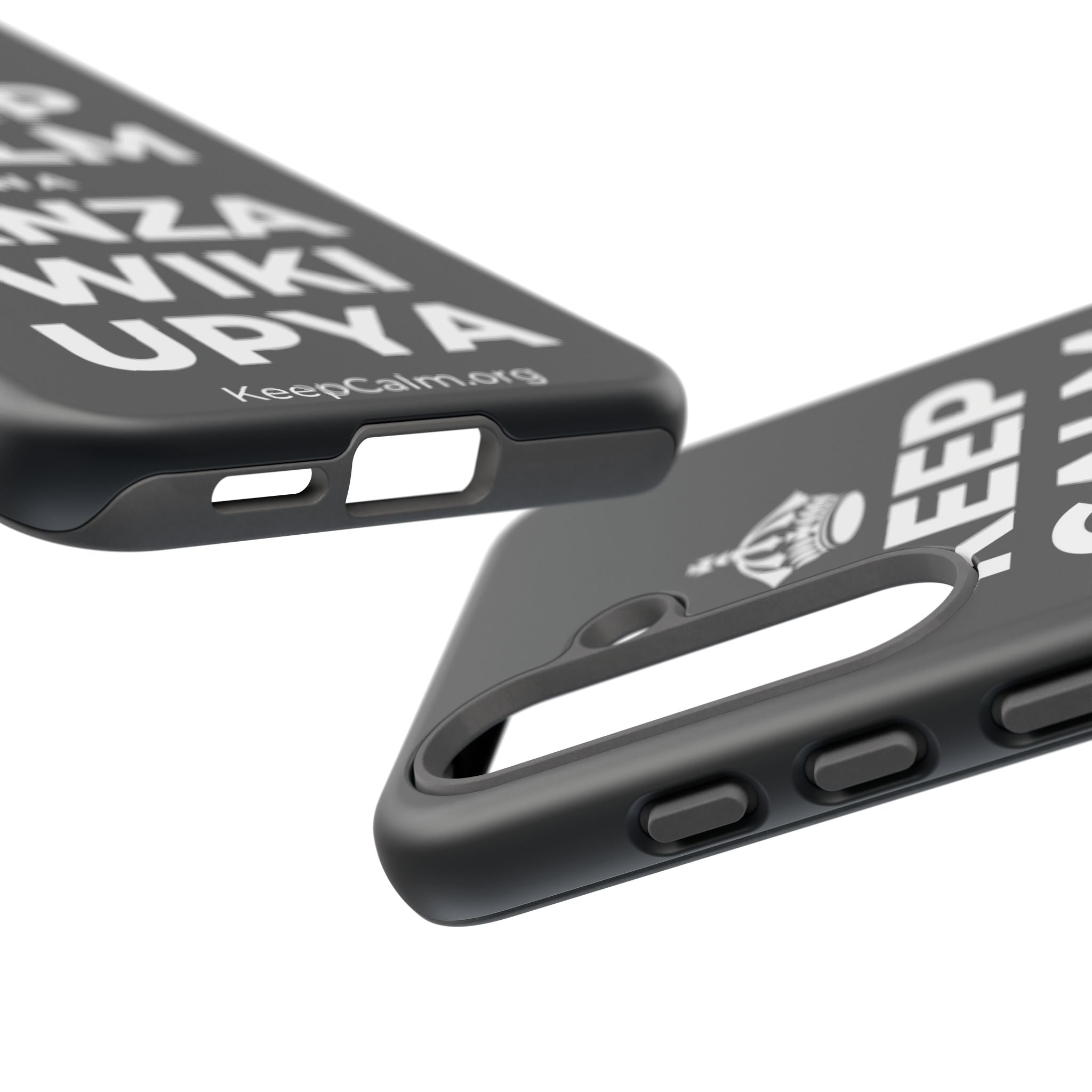 KEEP CALM NA ANZA WIKI UPYA Phone Case (Dark)