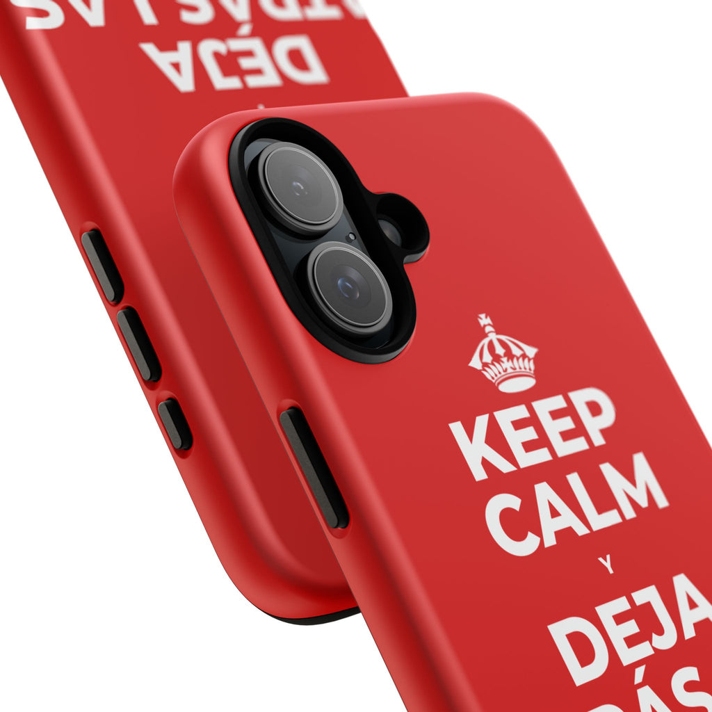 KEEP CALM Y DEJA ATRÁS LAS VIEJAS CARGAS Phone Case
