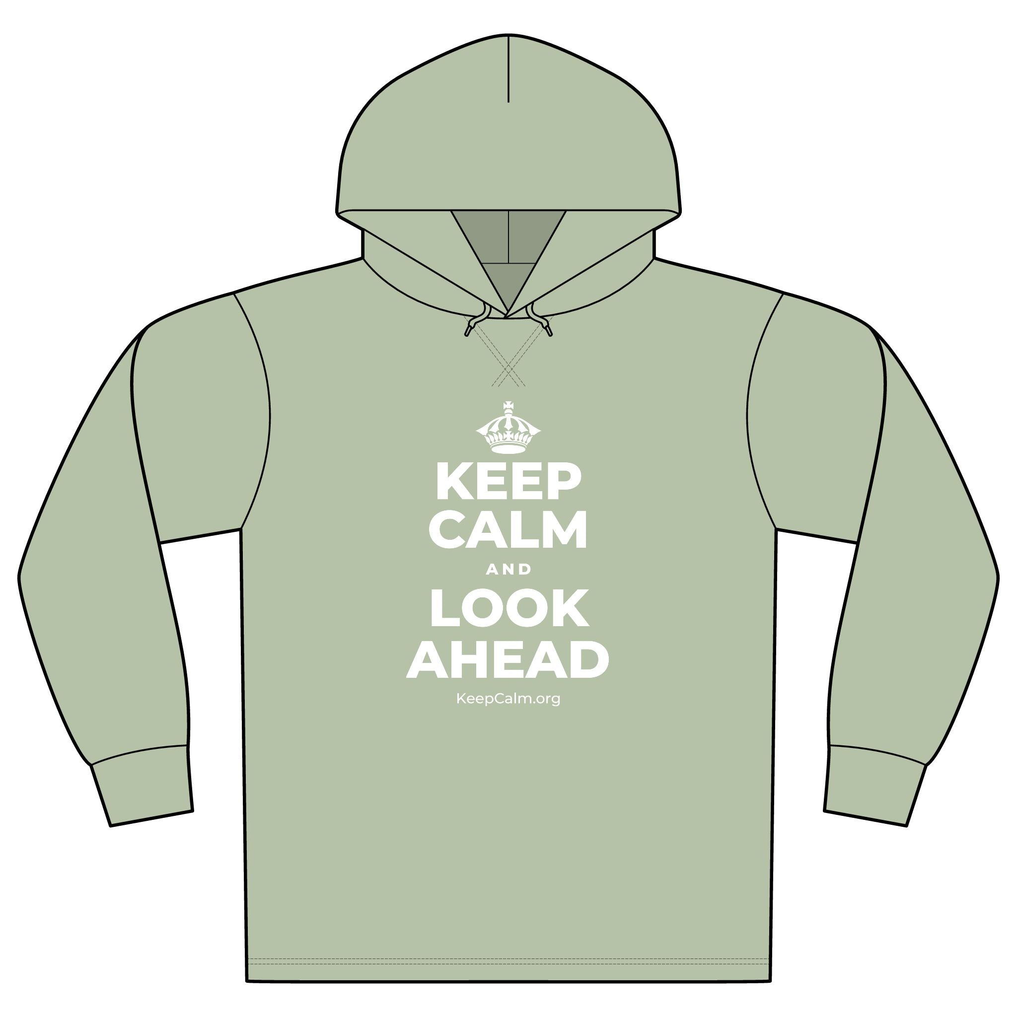 KEEP CALM AND LOOK AHEAD Organic Hoodie Tee