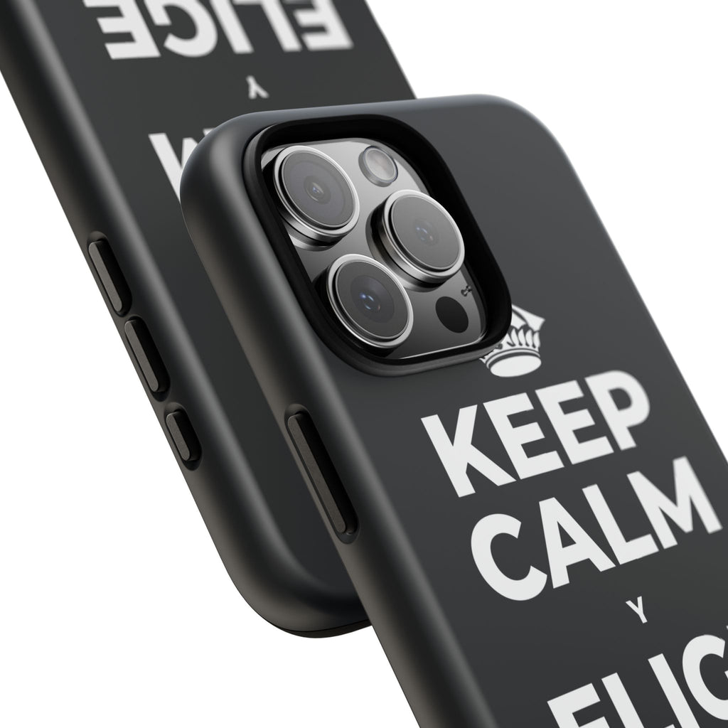 KEEP CALM Y ELIGE LA ALEGRÍA Phone Case (Dark)