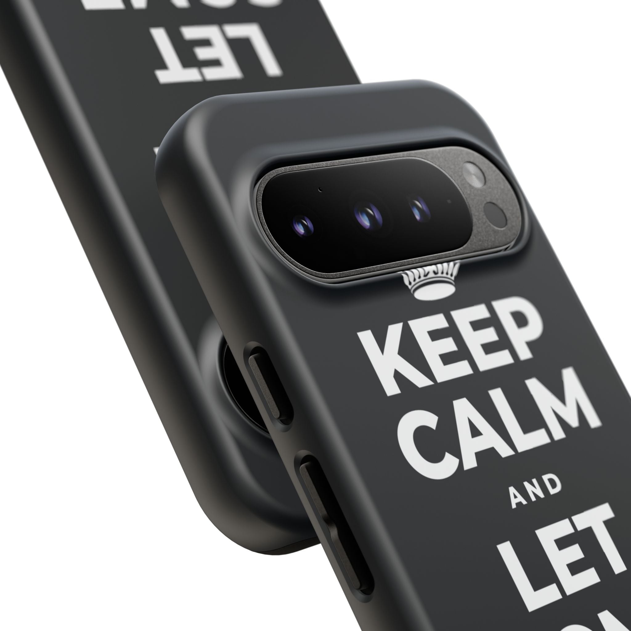 KEEP CALM AND LET SOME OF IT GO Phone Case (Dark)