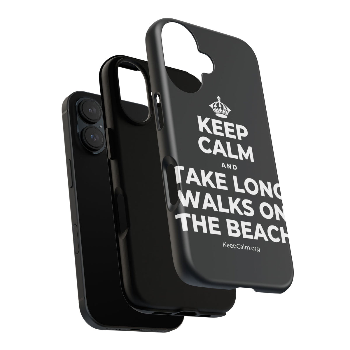 KEEP CALM AND TAKE LONG WALKS ON THE BEACH Phone Case (Dark)