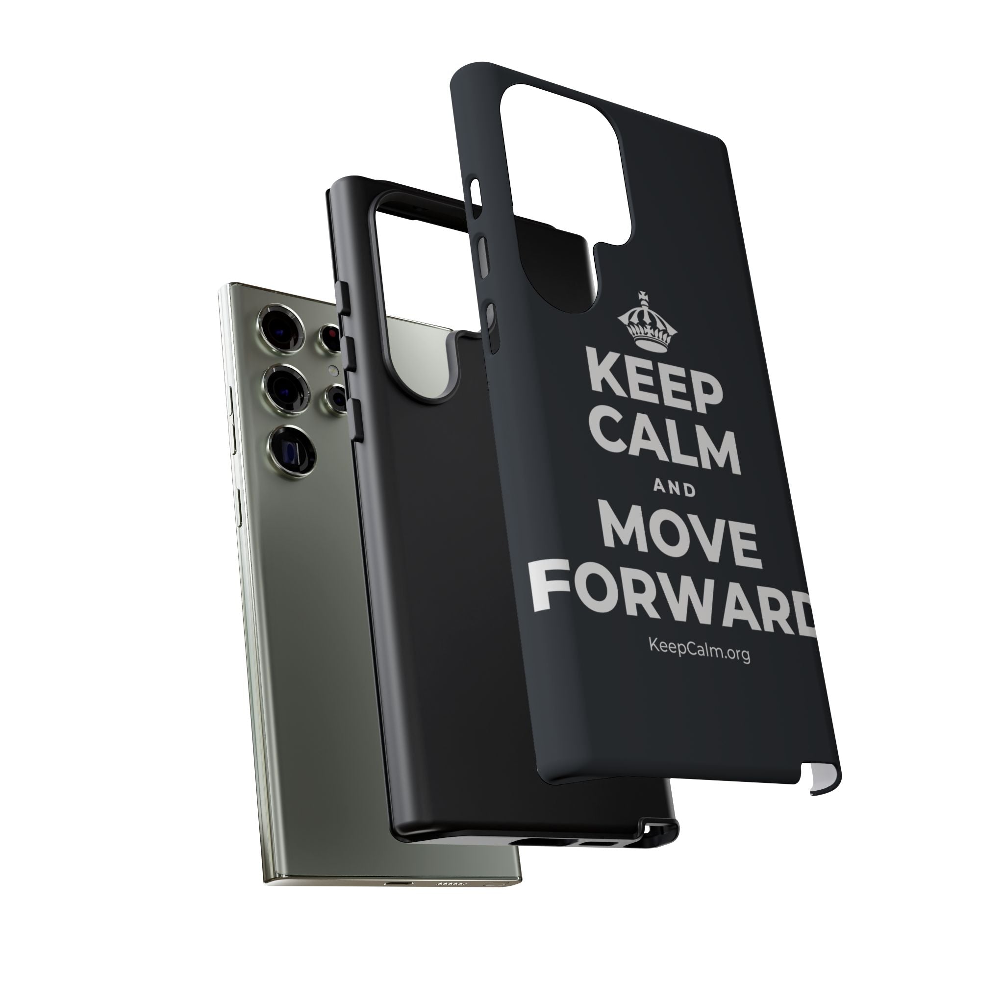 KEEP CALM AND MOVE FORWARD Phone Case (Dark)