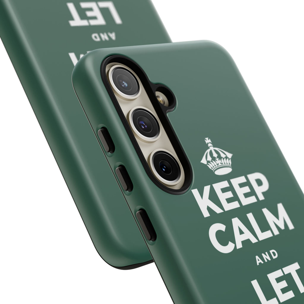 KEEP CALM AND LET PEOPLE IN Phone Case