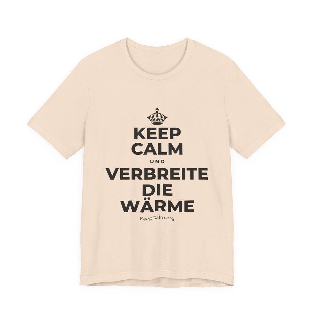 KEEP CALM UND VERBREITE DIE WÄRME T-Shirt (Soft Cream–Heather Mauve)