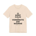 KEEP CALM UND VERBREITE DIE WÄRME T-Shirt (Soft Cream–Heather Mauve)
