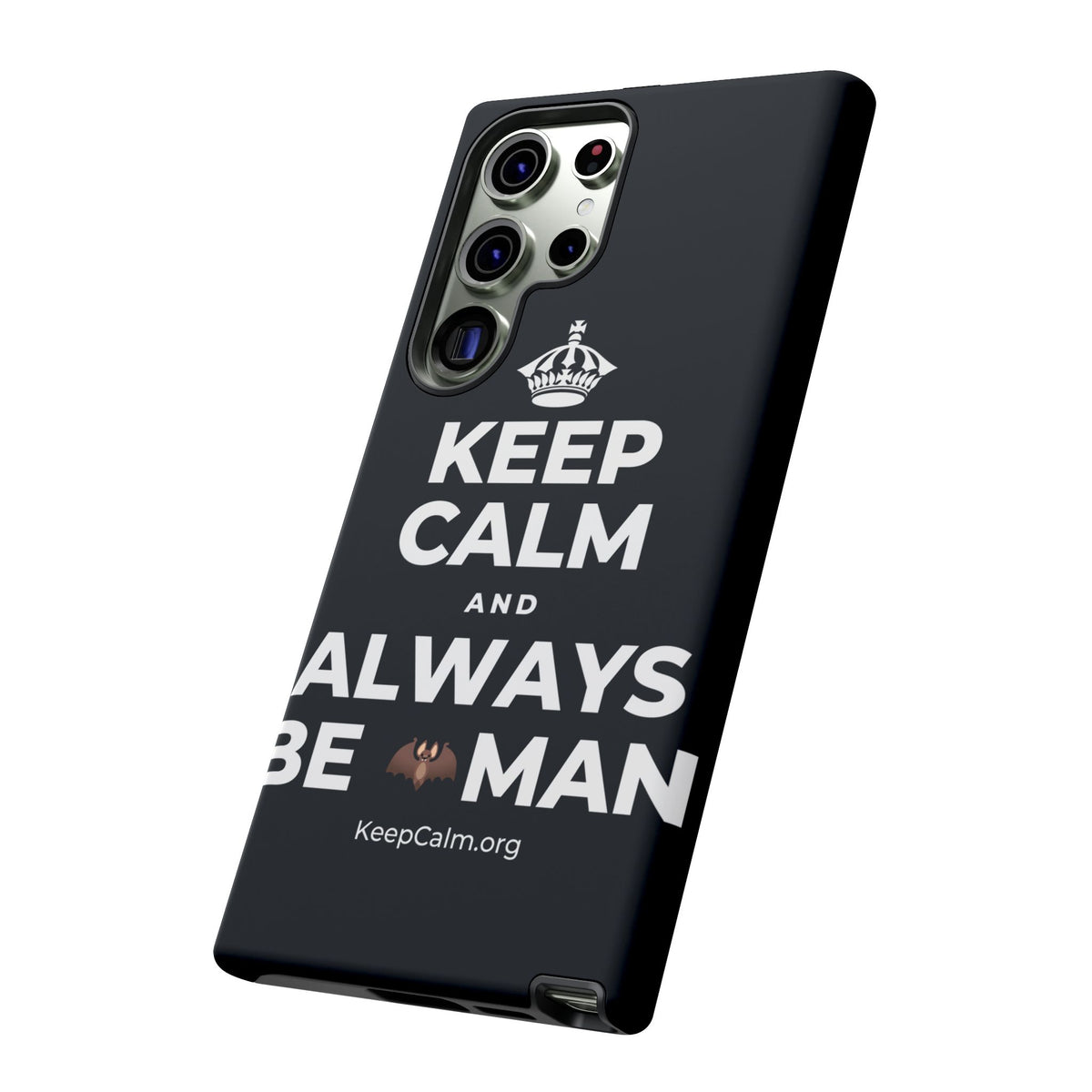 KEEP CALM AND ALWAYS BE 🦇MAN Phone Case (Dark)