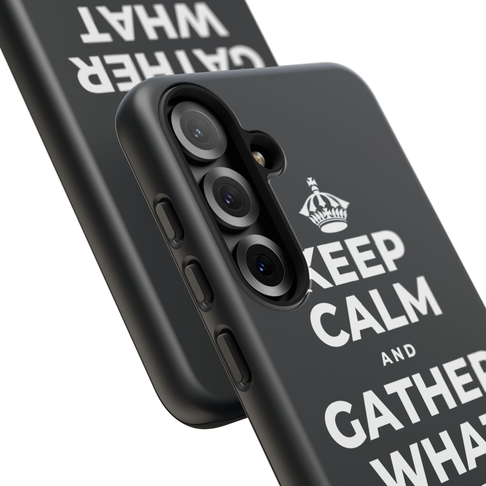 KEEP CALM AND GATHER WHAT YOU'RE GRATEFUL FOR Phone Case (Dark)