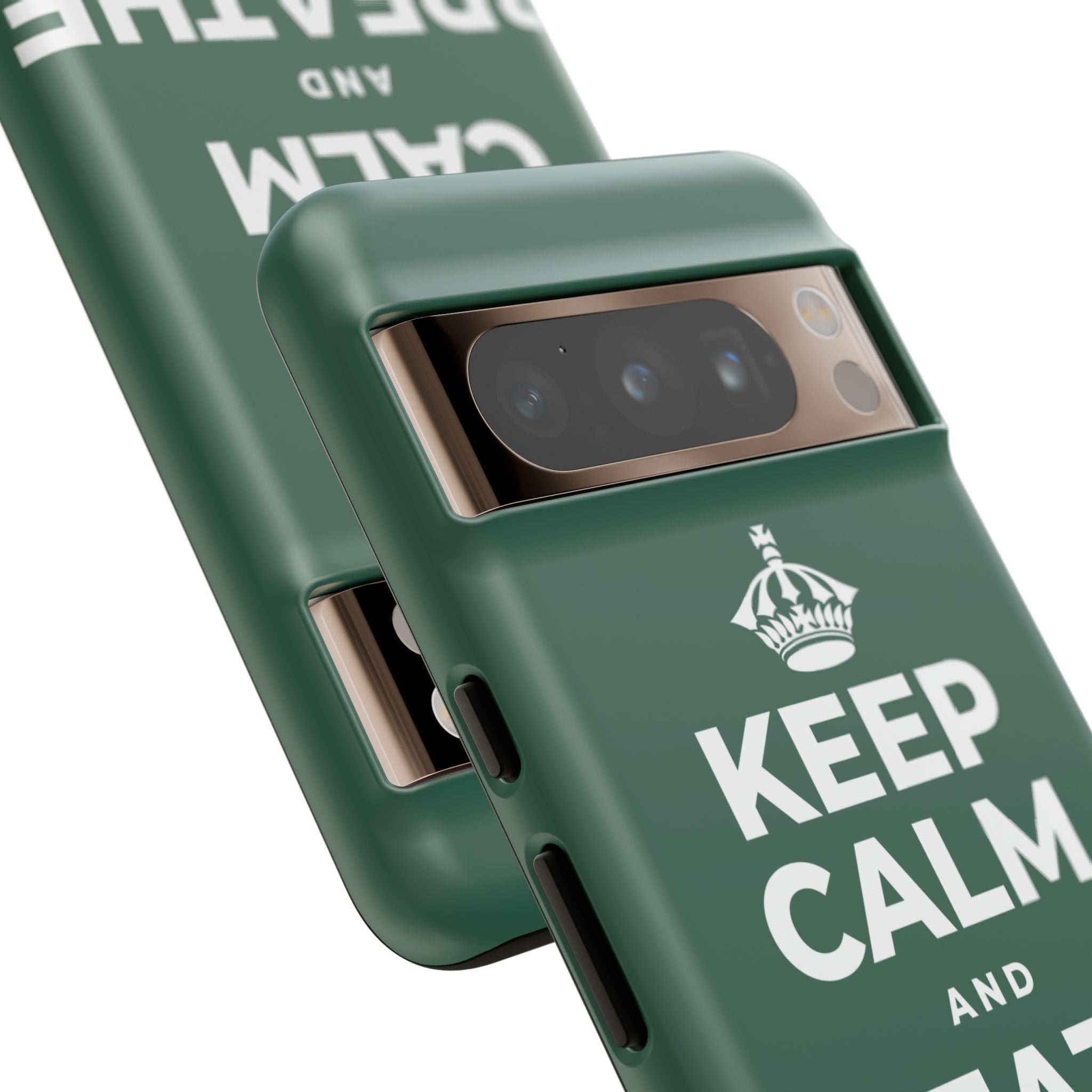 KEEP CALM AND BREATHE SLOWLY Phone Case