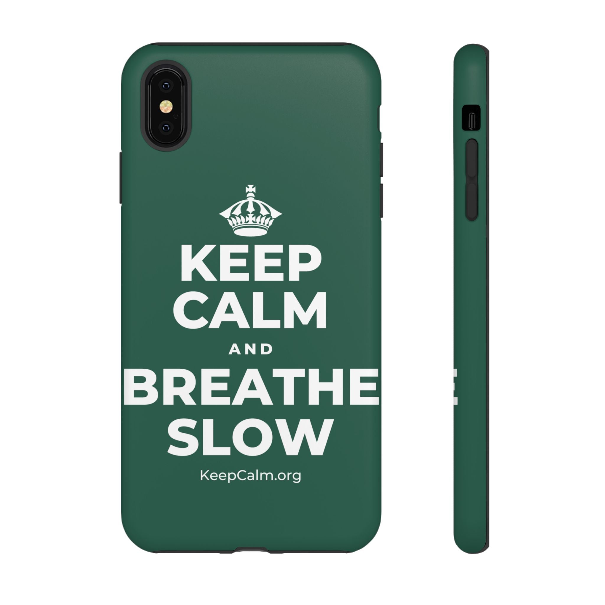 KEEP CALM AND BREATHE SLOW Phone Case