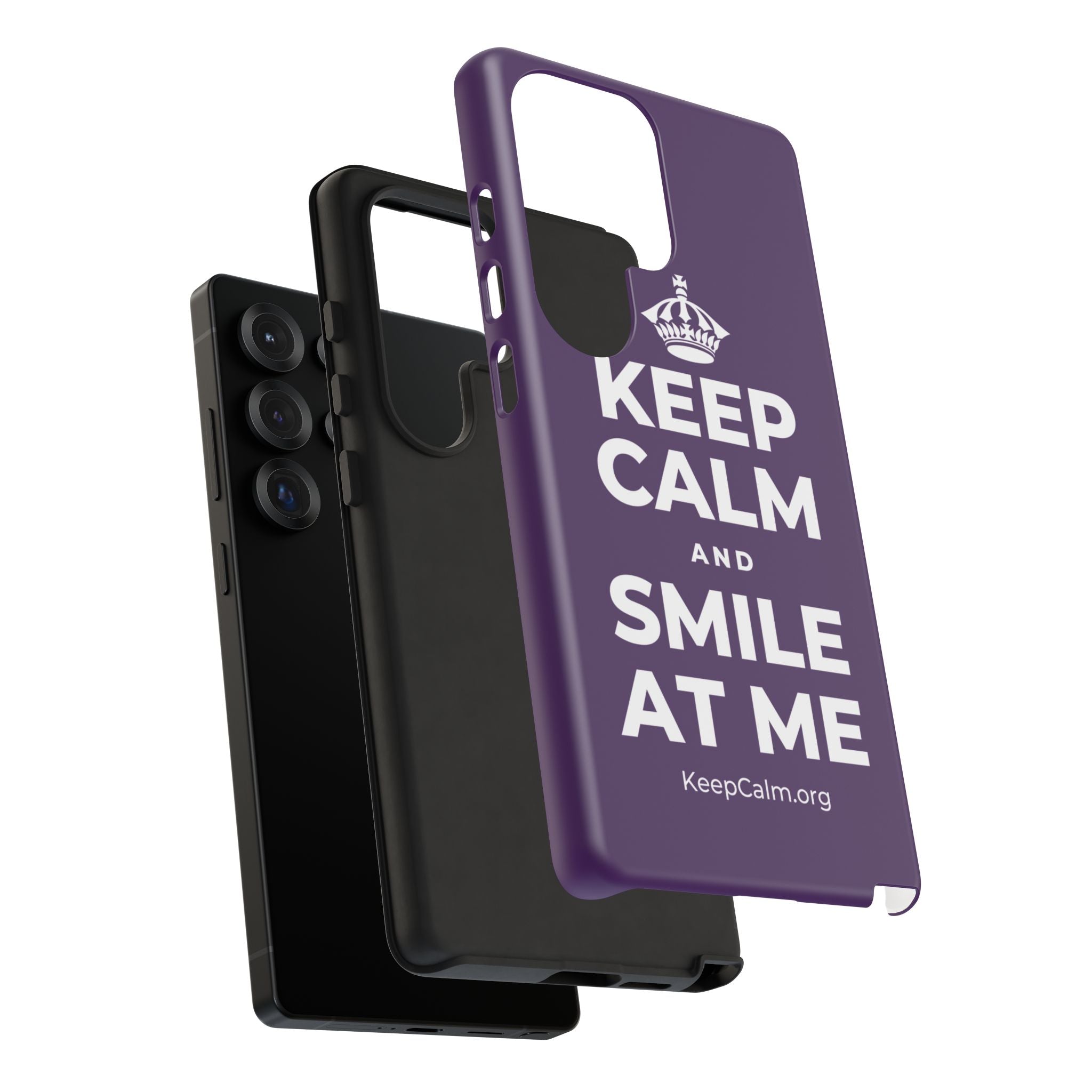 KEEP CALM AND SMILE AT ME Phone Case
