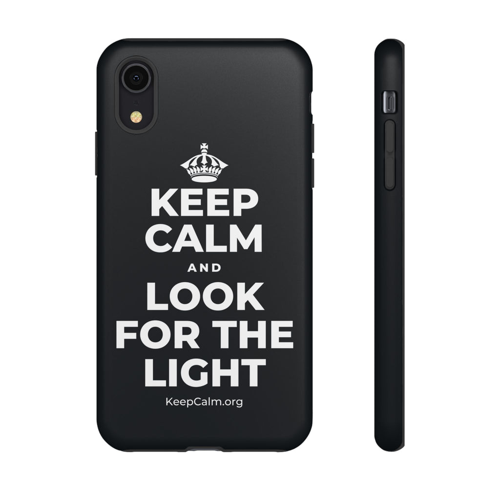 KEEP CALM AND LOOK FOR THE LIGHT Phone Case (Dark)