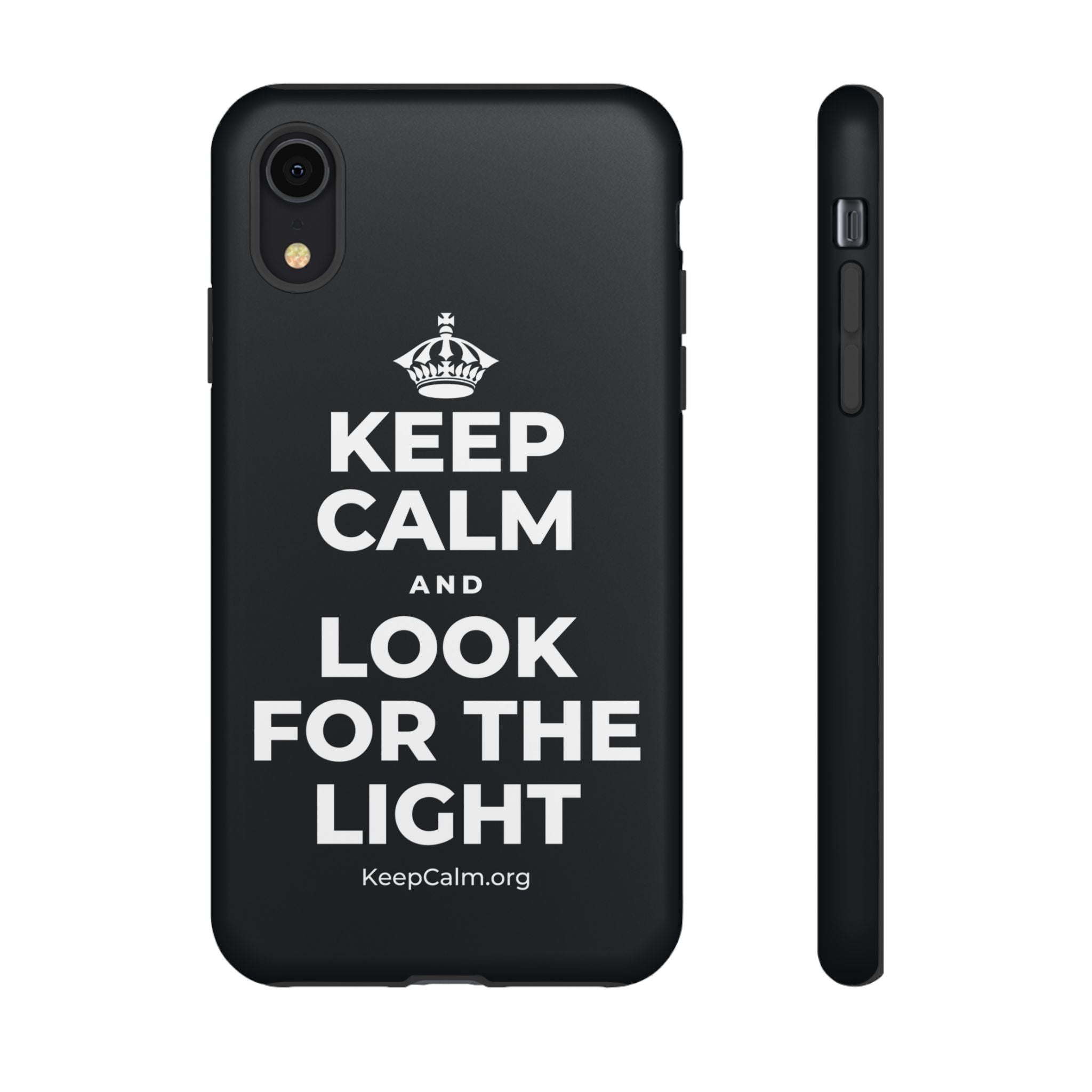 KEEP CALM AND LOOK FOR THE LIGHT Phone Case (Dark)