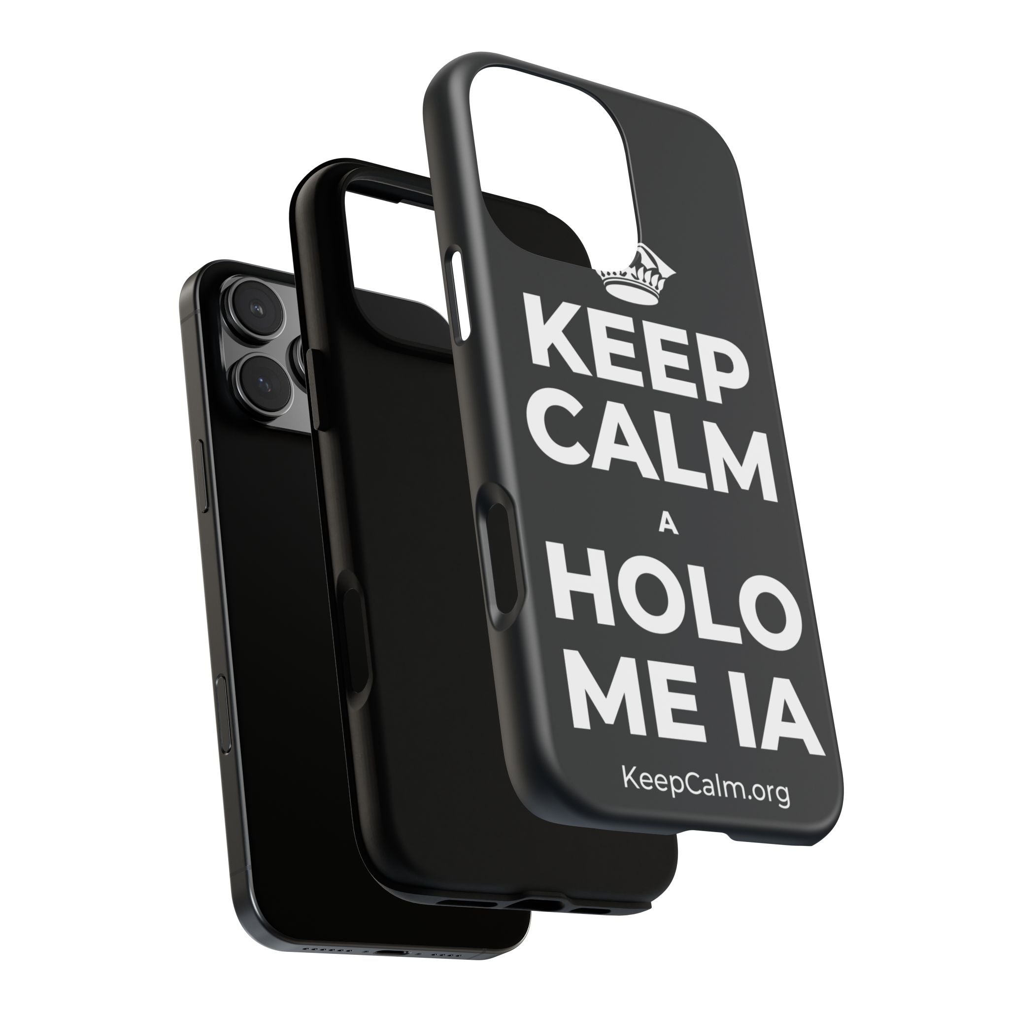 KEEP CALM A HOLO ME IA Phone Case (Dark)