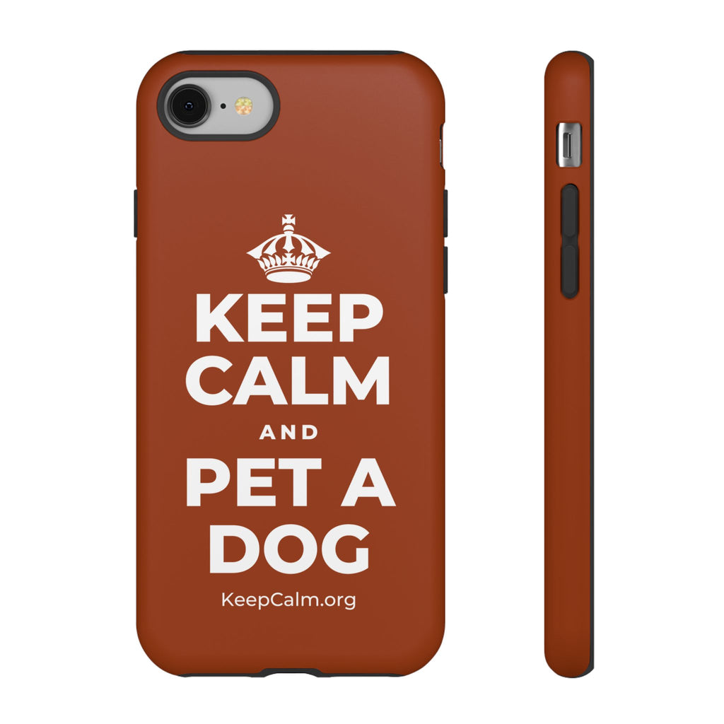 KEEP CALM AND PET A DOG Phone Case