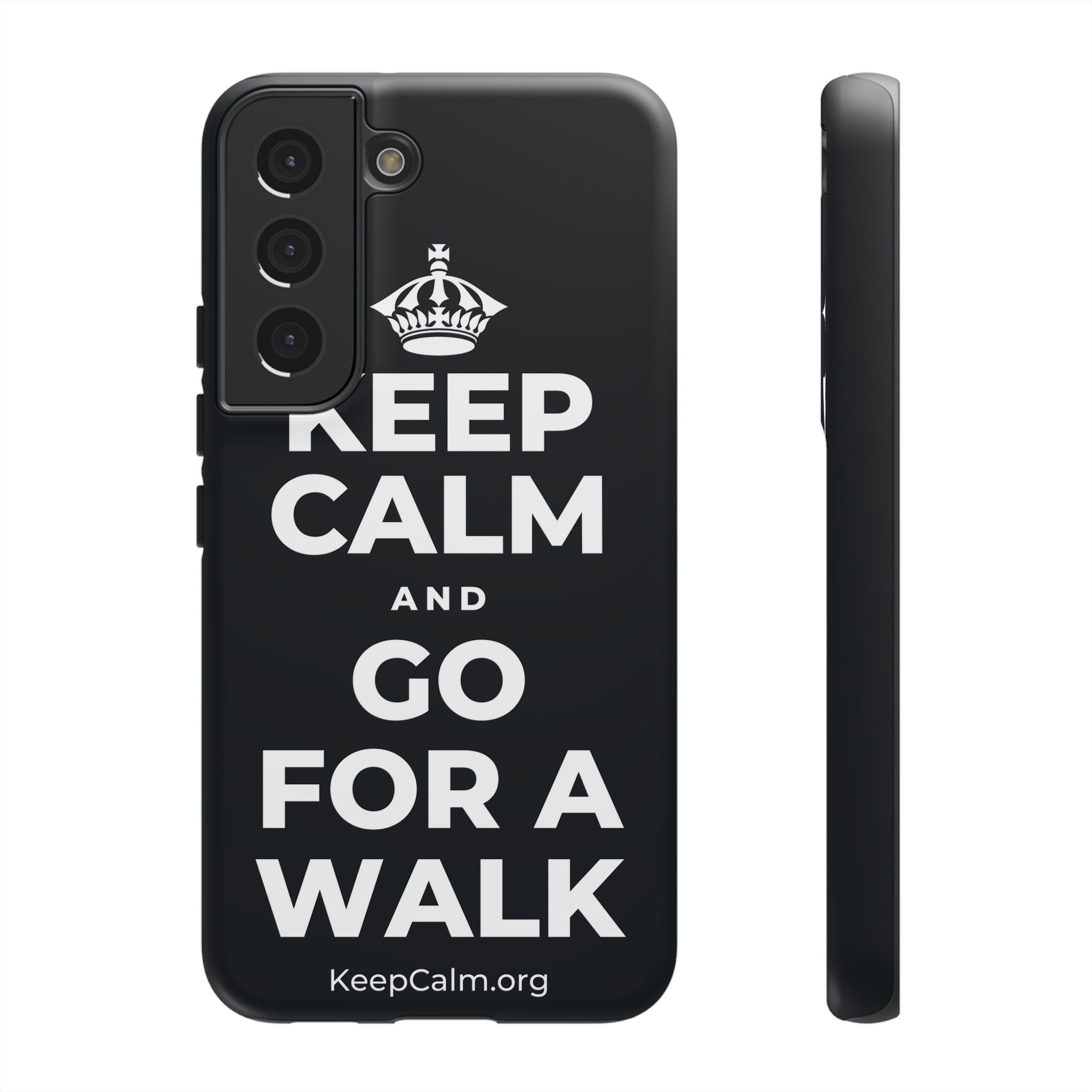 KEEP CALM AND GO FOR A WALK Phone Case (Dark)