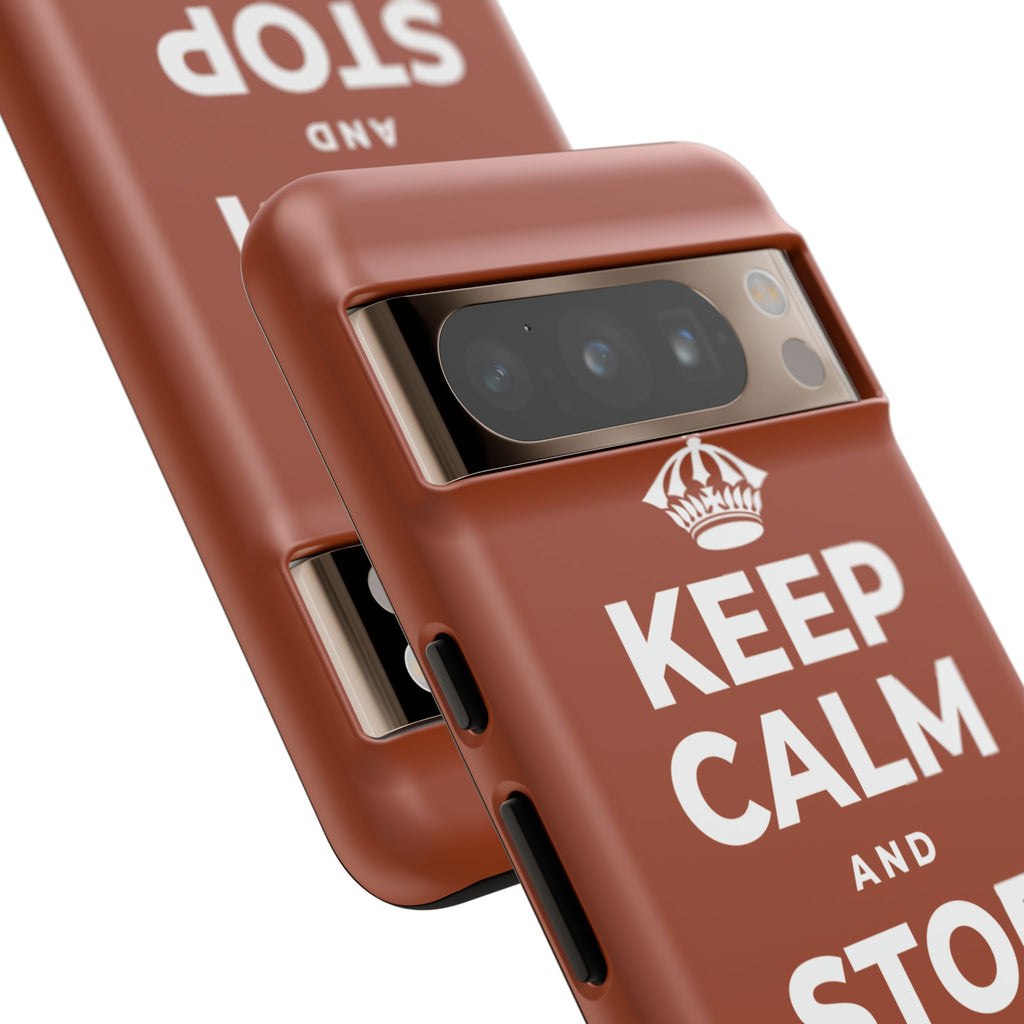 KEEP CALM AND STOP FORCING IT Phone Case