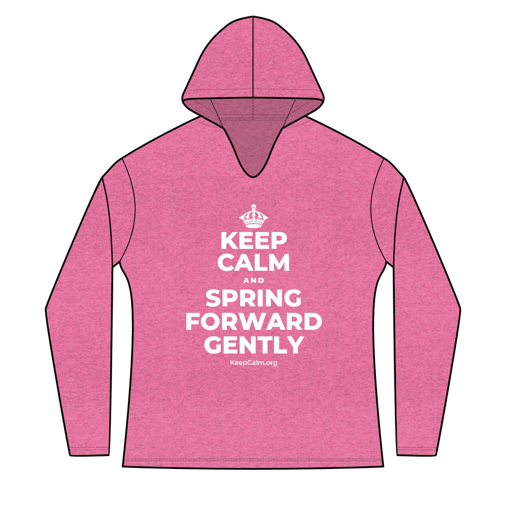 KEEP CALM AND SPRING FORWARD GENTLY Women's Long Sleeve Hoodie