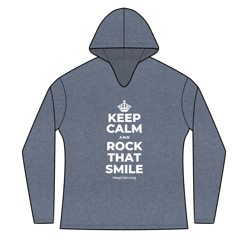 KEEP CALM AND ROCK THAT SMILE Women's Long Sleeve Hoodie