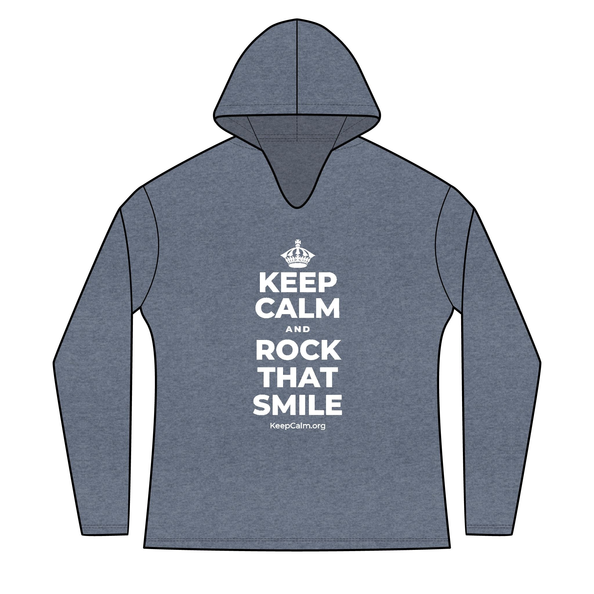 KEEP CALM AND ROCK THAT SMILE Women's Long Sleeve Hoodie