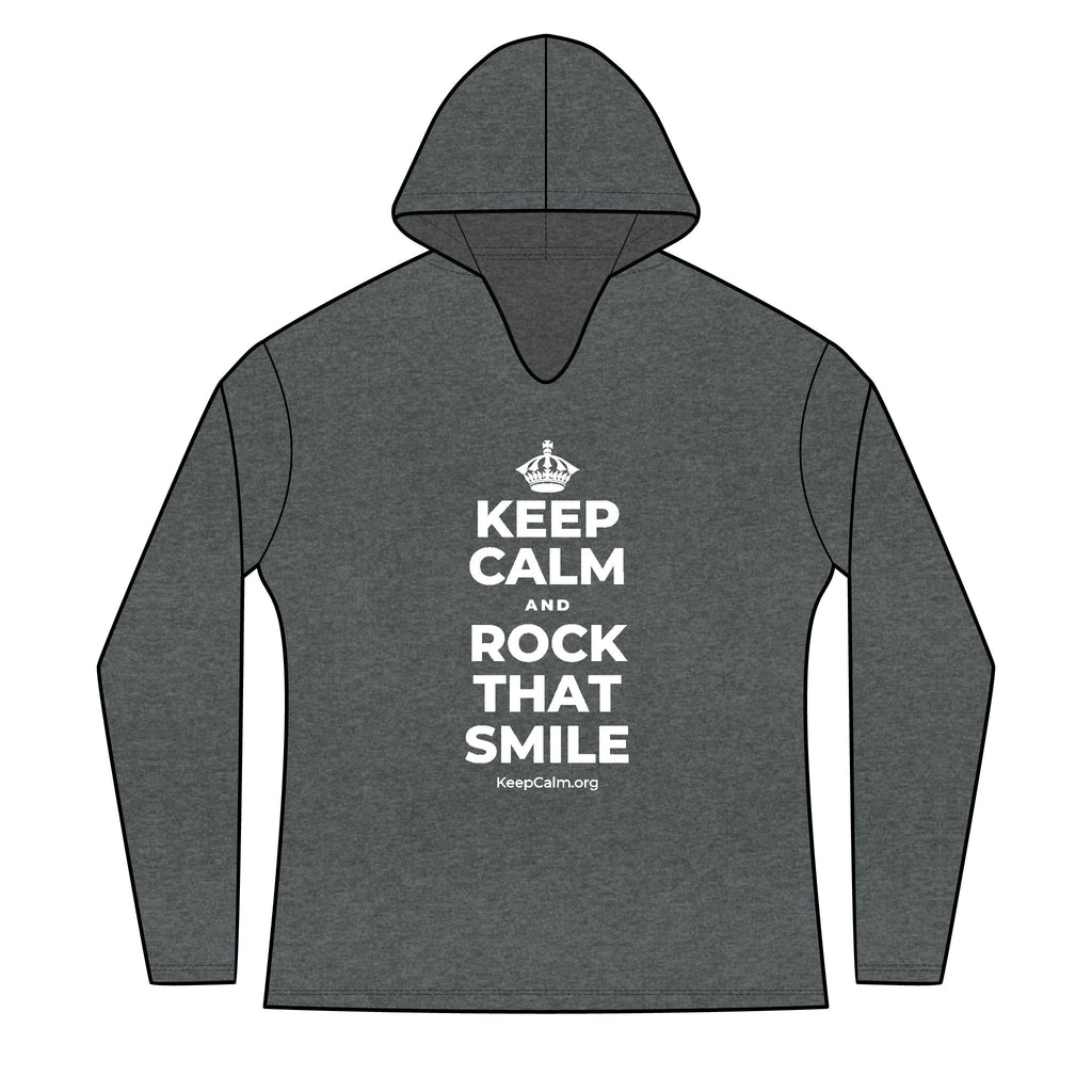 KEEP CALM AND ROCK THAT SMILE Women's Long Sleeve Hoodie