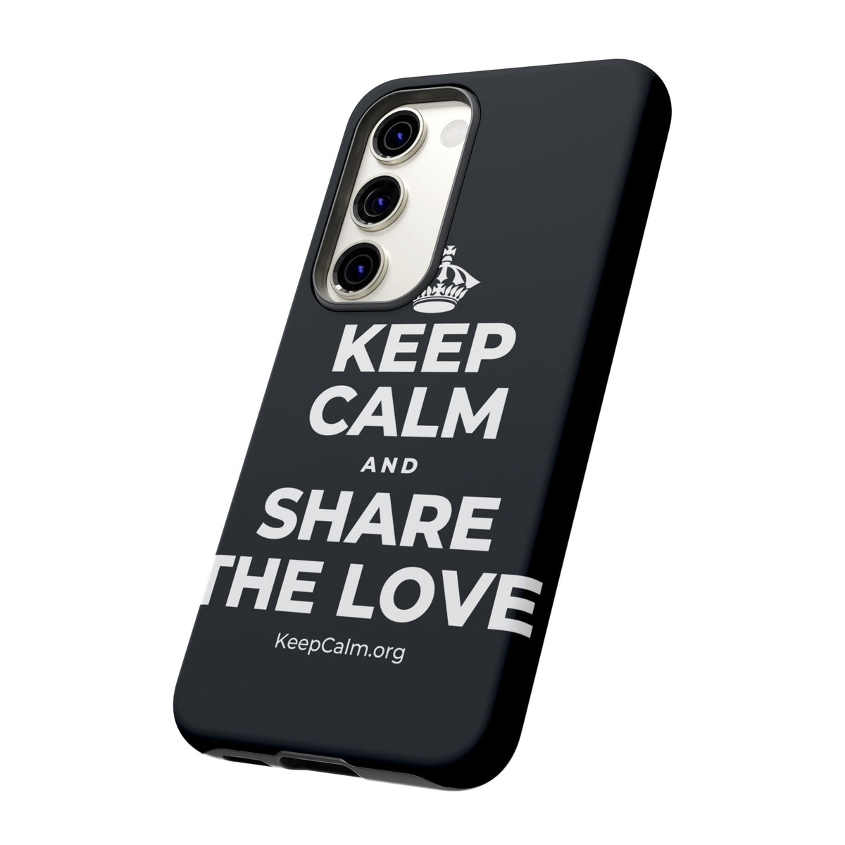 KEEP CALM AND SHARE THE LOVE Phone Case (Dark)