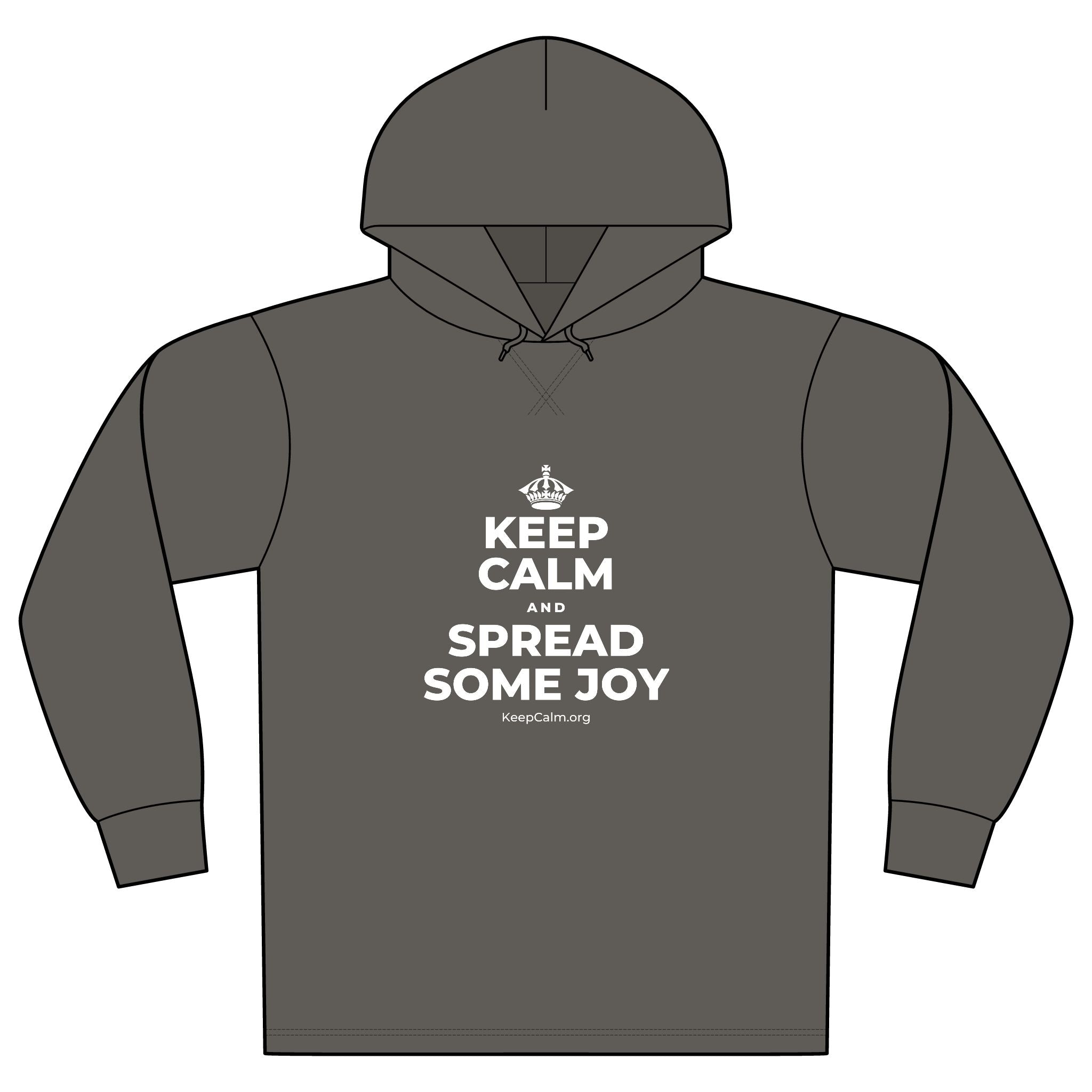 KEEP CALM AND SPREAD SOME JOY Organic Hoodie Tee