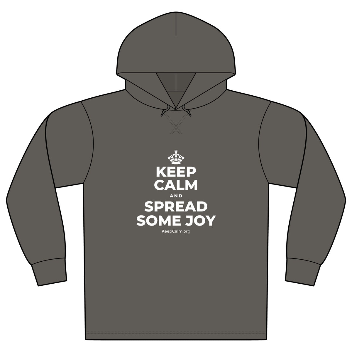 KEEP CALM AND SPREAD SOME JOY Organic Hoodie Tee