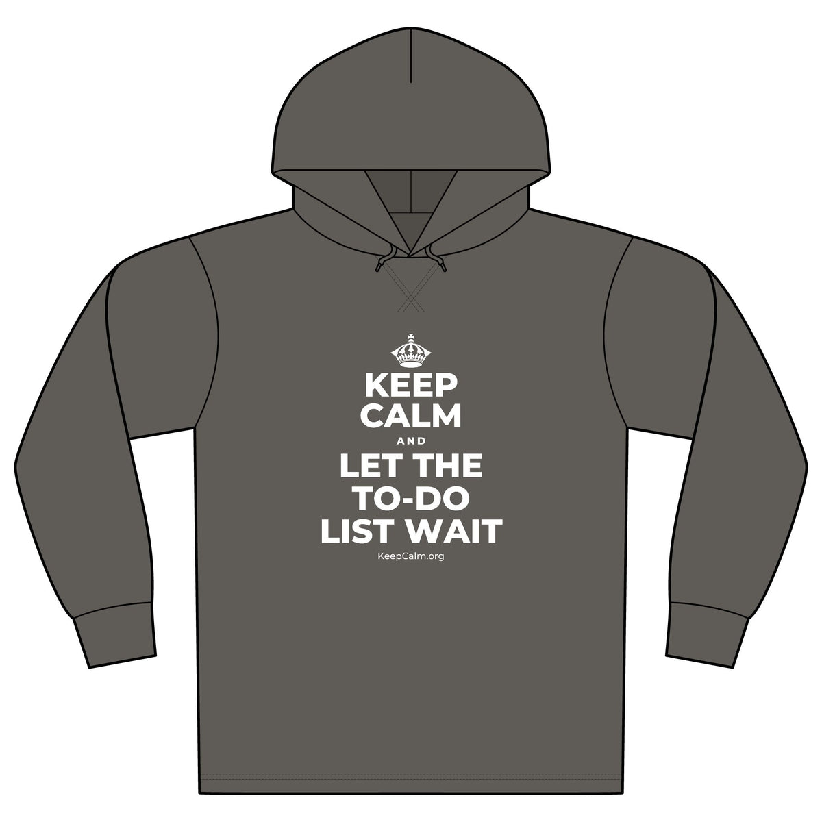 KEEP CALM AND LET THE TO-DO LIST WAIT Organic Hoodie Tee