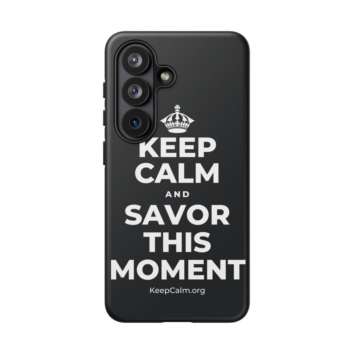 KEEP CALM AND SAVOR THIS MOMENT Phone Case (Dark)