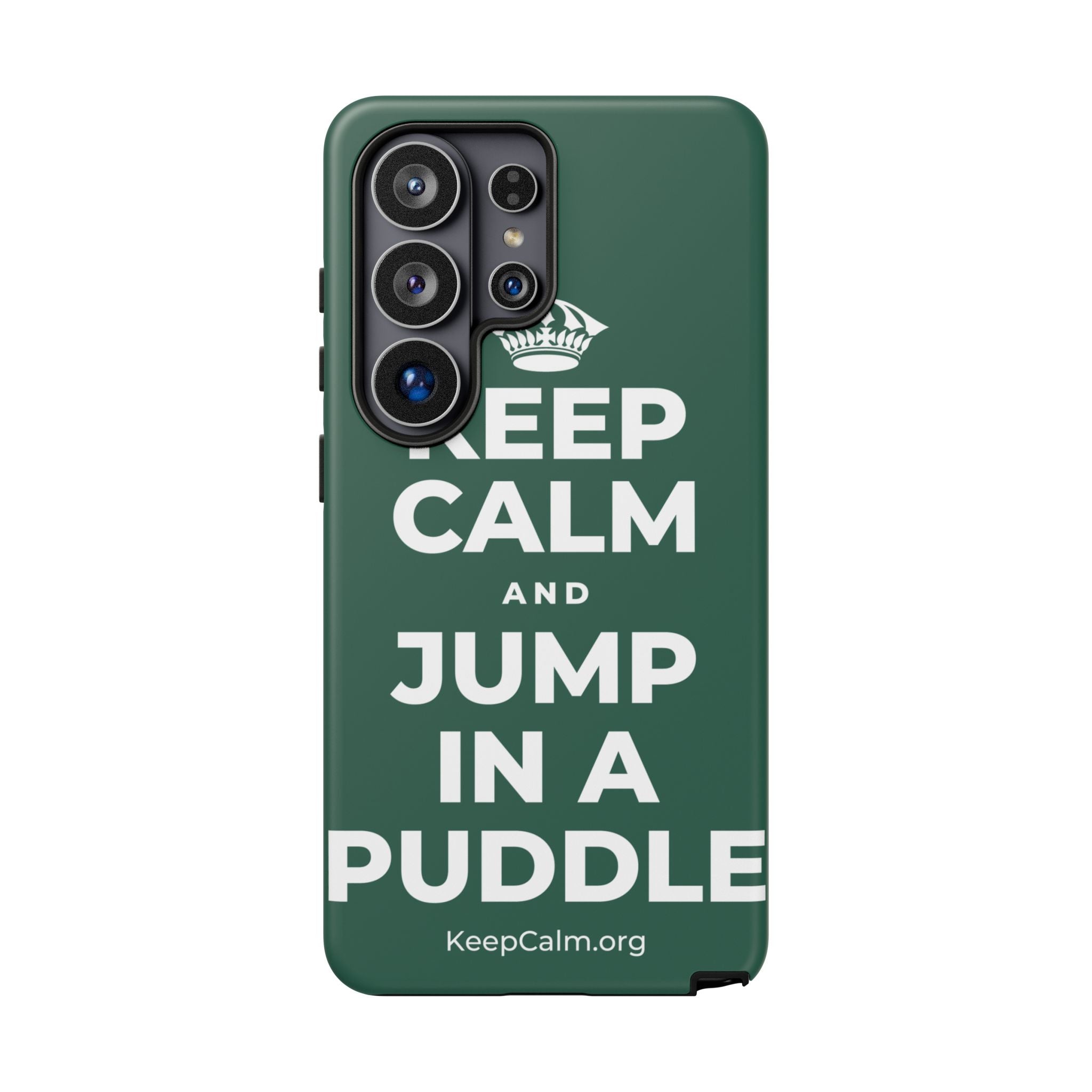 KEEP CALM AND JUMP IN A PUDDLE Phone Case