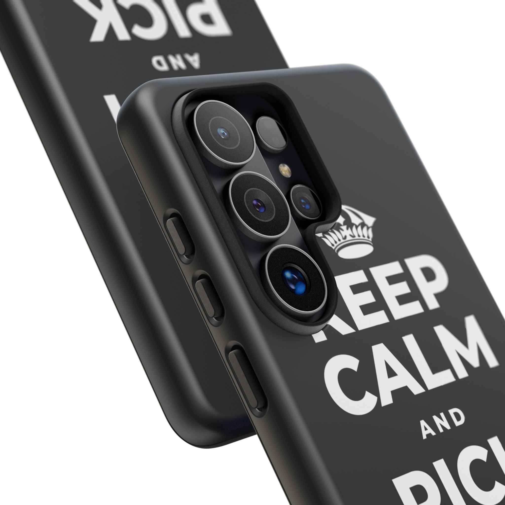 KEEP CALM AND PICK YOUR BATTLE Phone Case (Dark)
