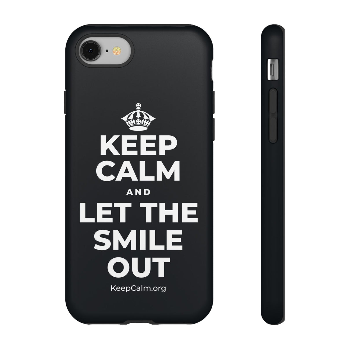 KEEP CALM AND LET THE SMILE OUT Phone Case (Dark)