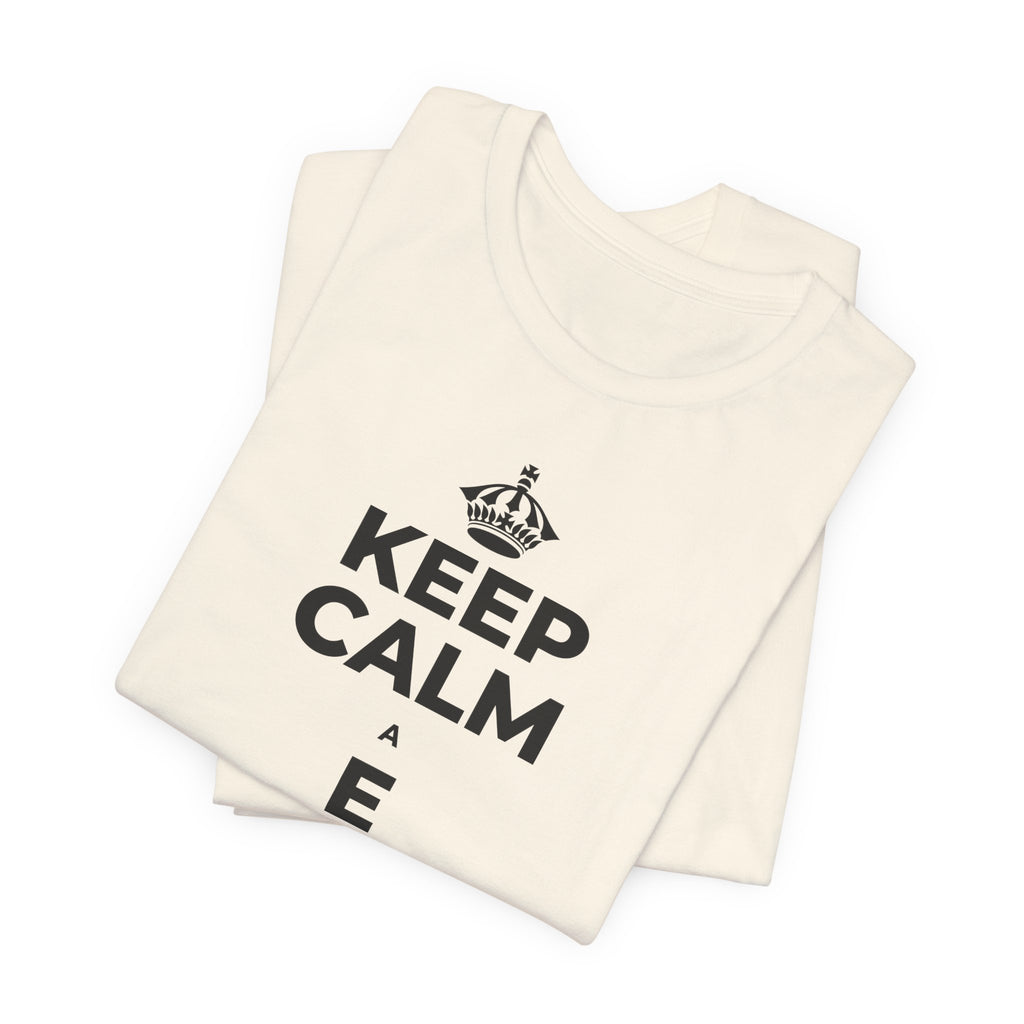 KEEP CALM A E AKAHAI, I NĀ WĀ A PAU T-Shirt (White–Asphalt)