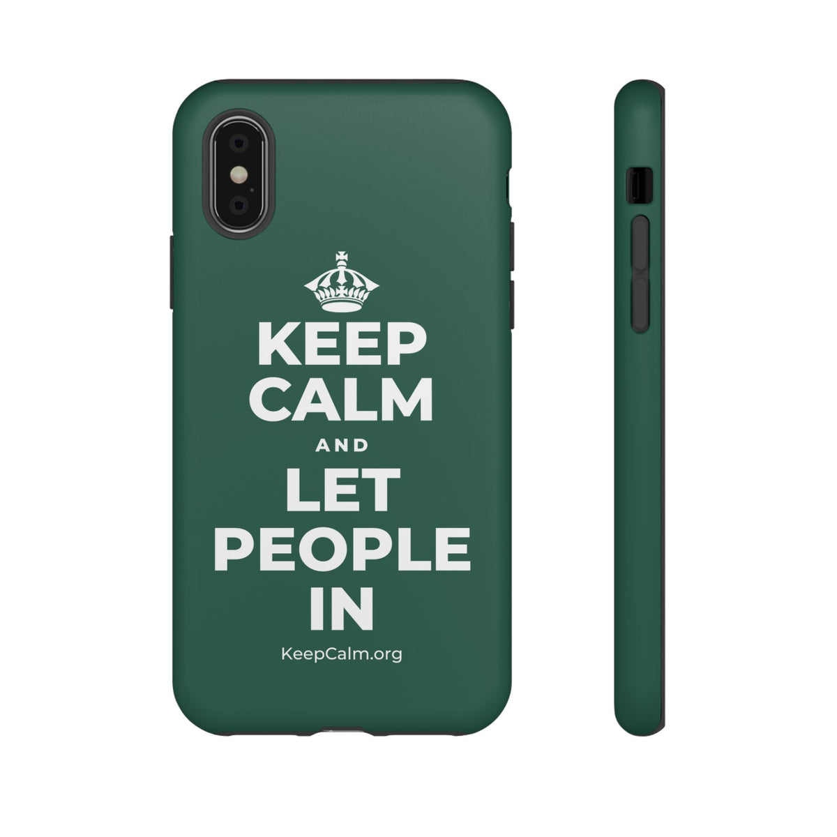 KEEP CALM AND LET PEOPLE IN Phone Case