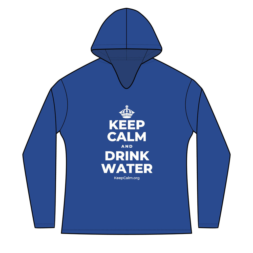 KEEP CALM AND DRINK WATER Women's Long Sleeve Hoodie