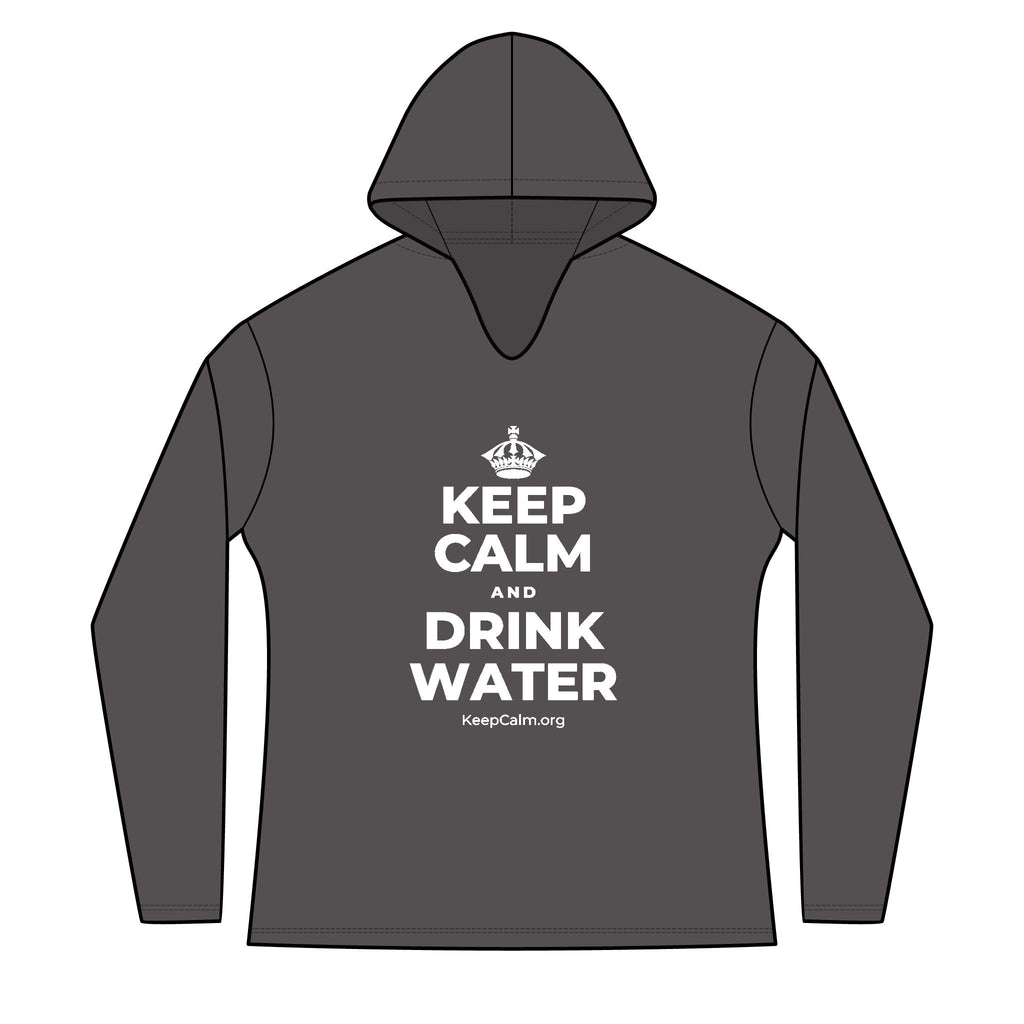 KEEP CALM AND DRINK WATER Women's Long Sleeve Hoodie