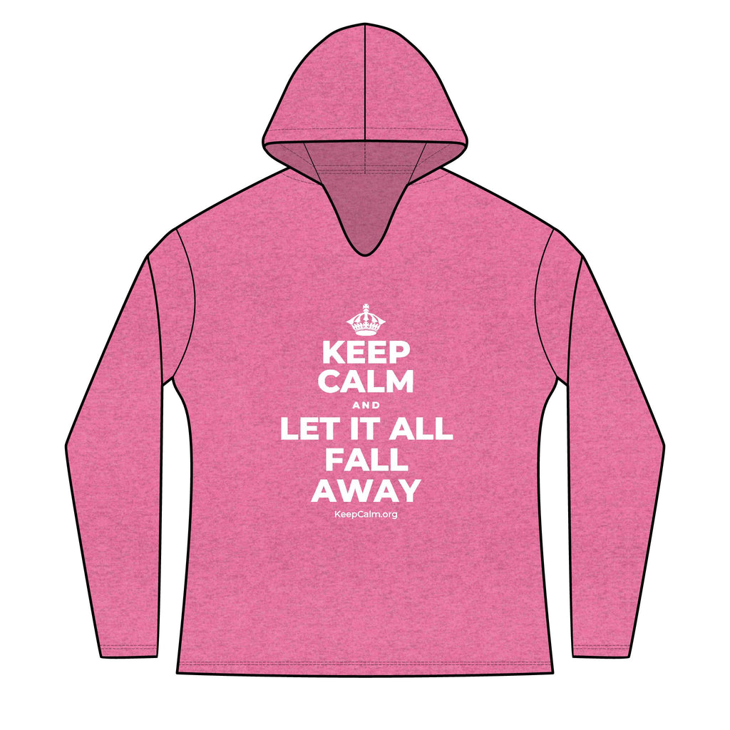 KEEP CALM AND LET IT ALL FALL AWAY Women's Long Sleeve Hoodie