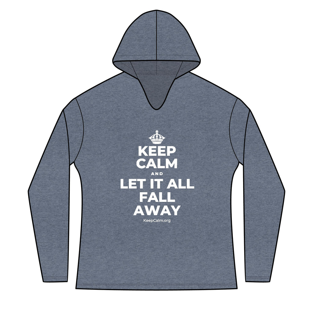KEEP CALM AND LET IT ALL FALL AWAY Women's Long Sleeve Hoodie