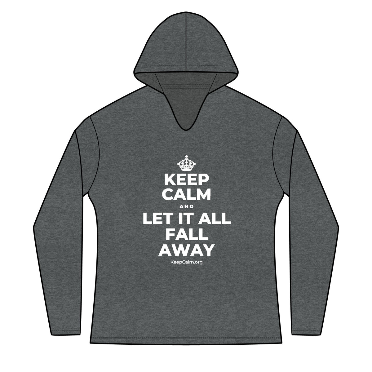 KEEP CALM AND LET IT ALL FALL AWAY Women's Long Sleeve Hoodie