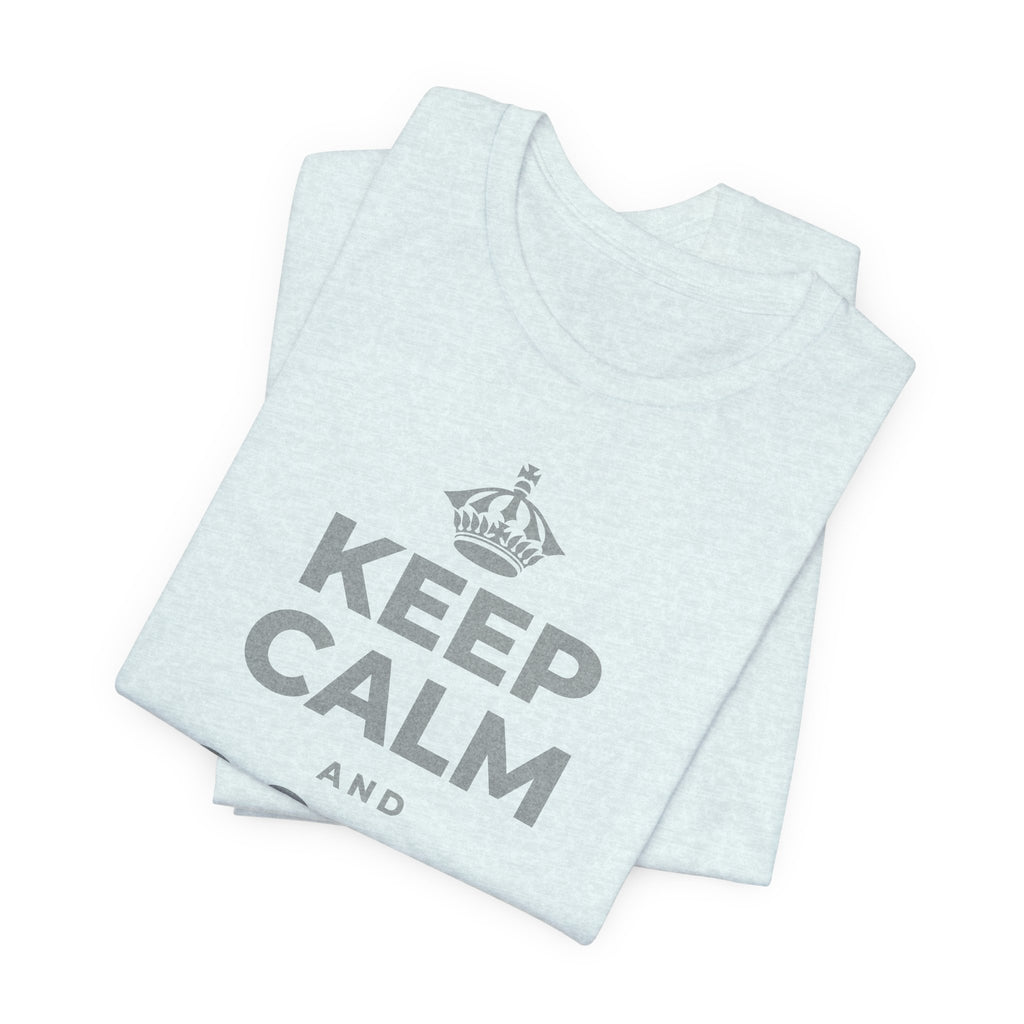 KEEP CALM AND জিনিসগুলো ঝরে যেতে দাও T-Shirt (Soft Cream–Heather Mauve)