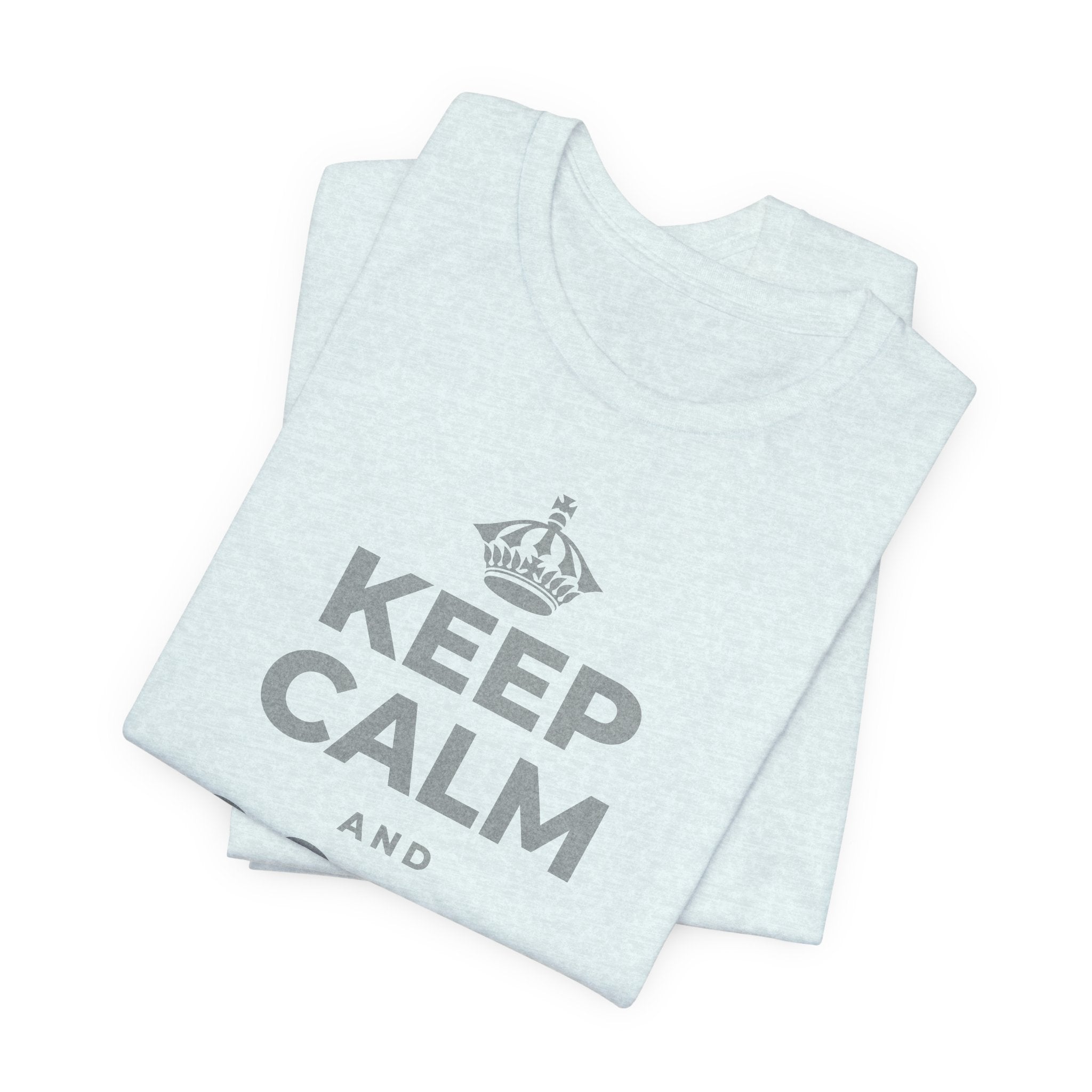 KEEP CALM AND জিনিসগুলো ঝরে যেতে দাও T-Shirt (Soft Cream–Heather Mauve)