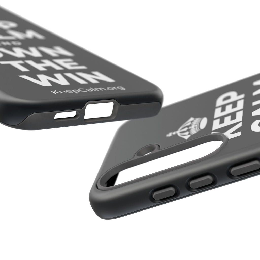 KEEP CALM AND OWN THE WIN Phone Case (Dark)
