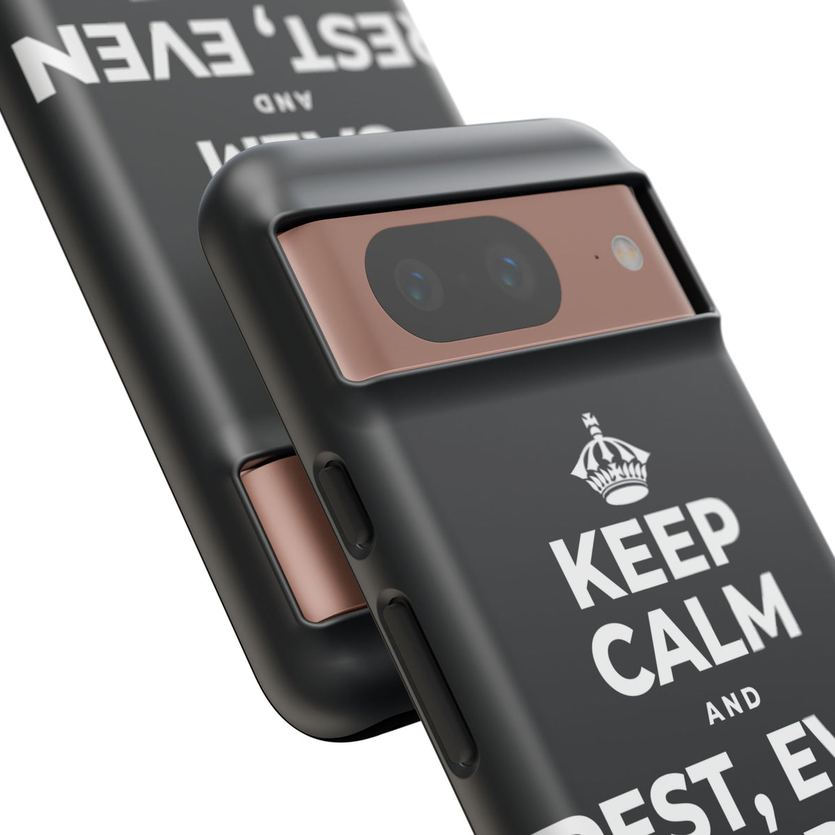 KEEP CALM AND REST, EVEN WIDE AWAKE Phone Case (Dark)