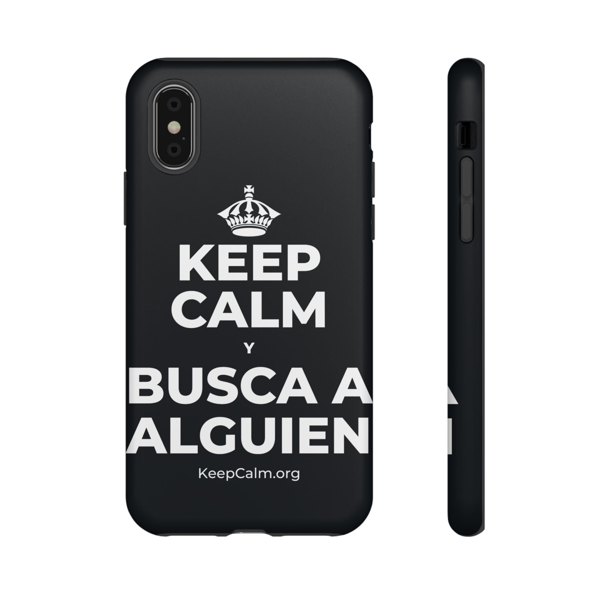 KEEP CALM Y BUSCA A ALGUIEN Phone Case (Dark)