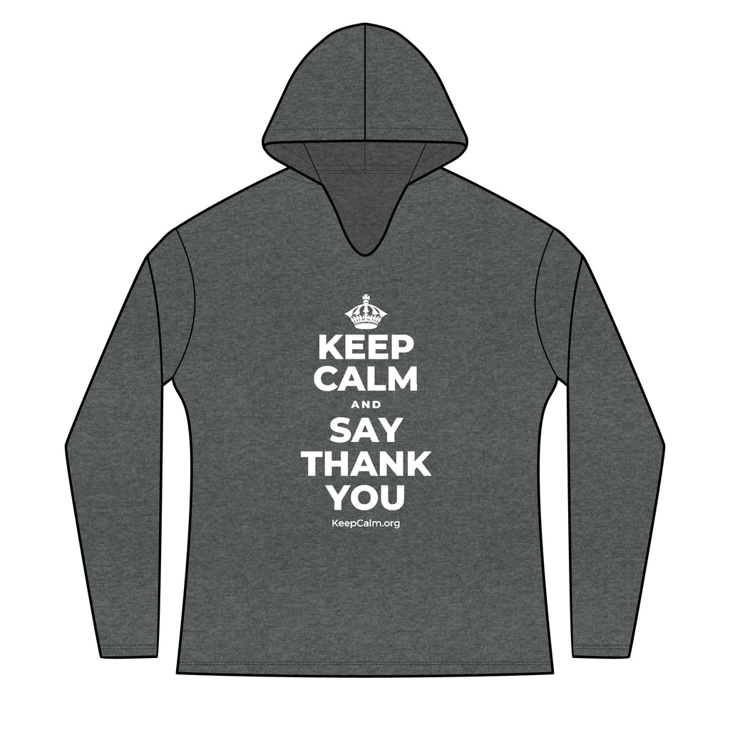 KEEP CALM AND SAY THANK YOU Women's Long Sleeve Hoodie