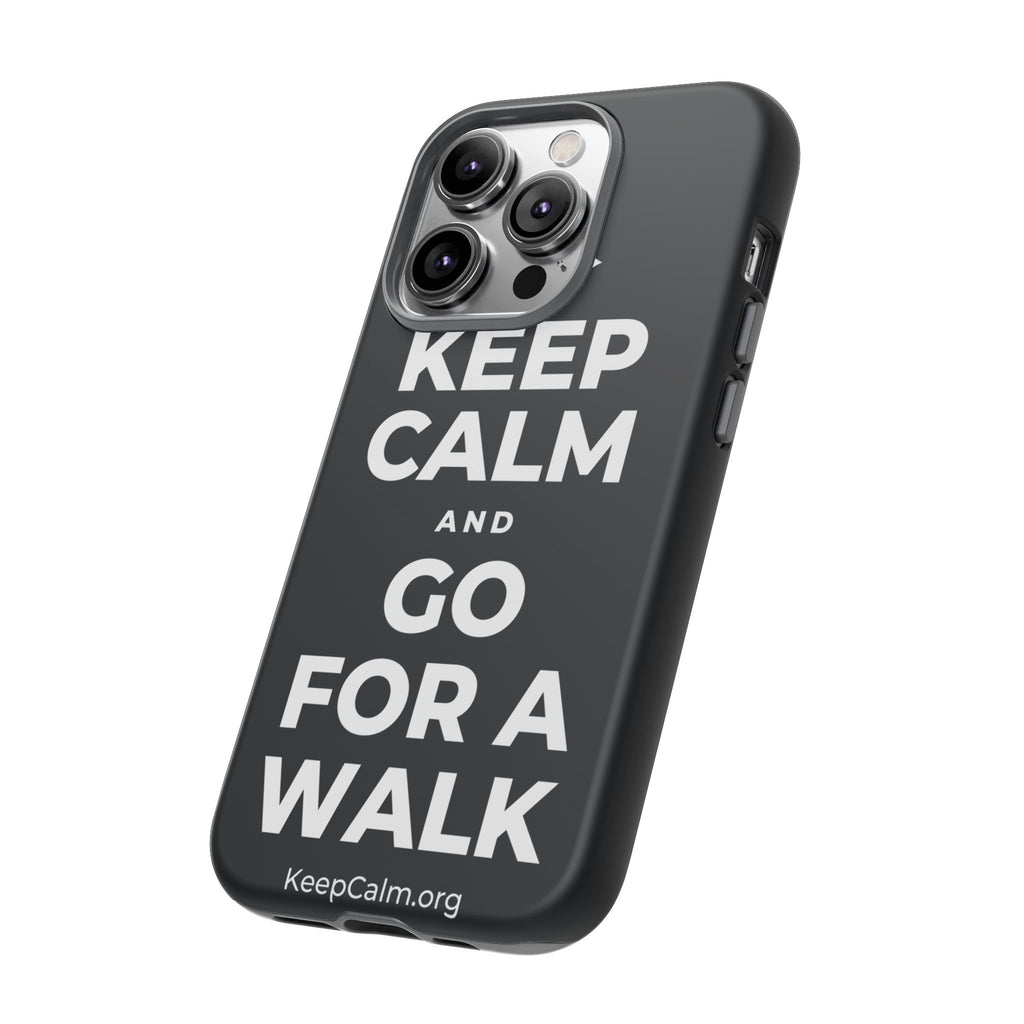 KEEP CALM AND GO FOR A WALK Phone Case (Dark)