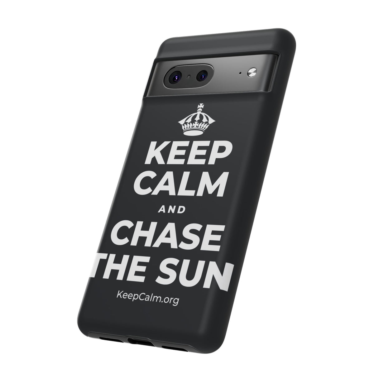 KEEP CALM AND CHASE THE SUN Phone Case (Dark)