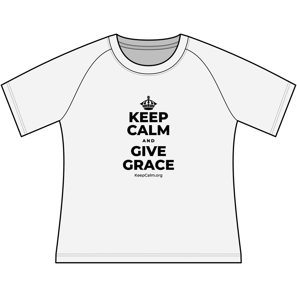 KEEP CALM AND GIVE GRACE Women's Raglan Tee