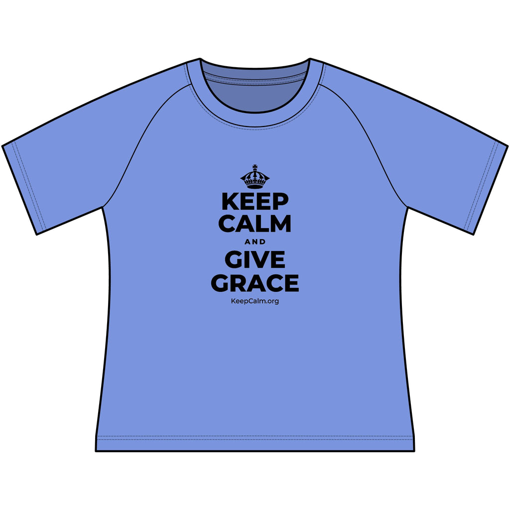 KEEP CALM AND GIVE GRACE Women's Raglan Tee